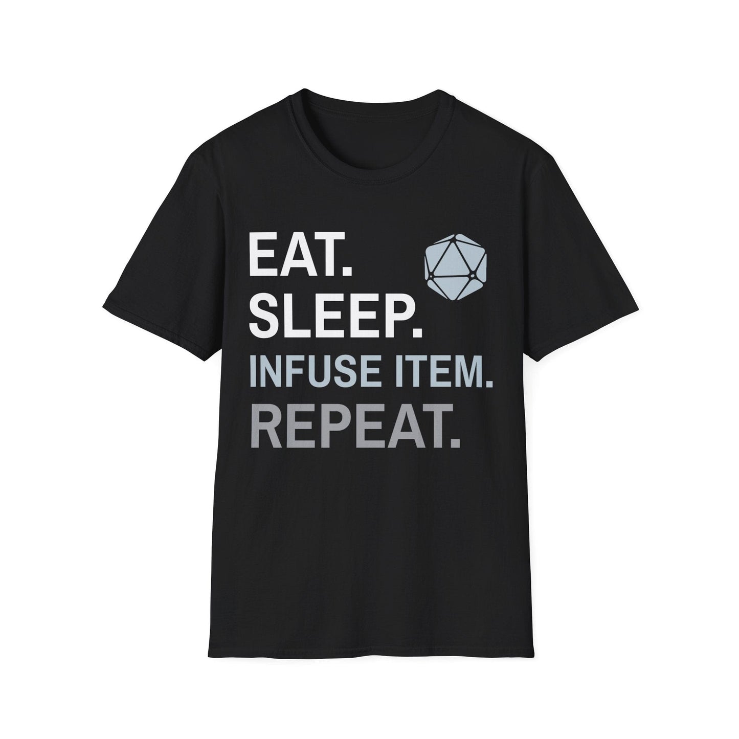 Artificer T-Shirt – 'Eat, Sleep, Infuse Item, Repeat' | D&D Class Apparel
