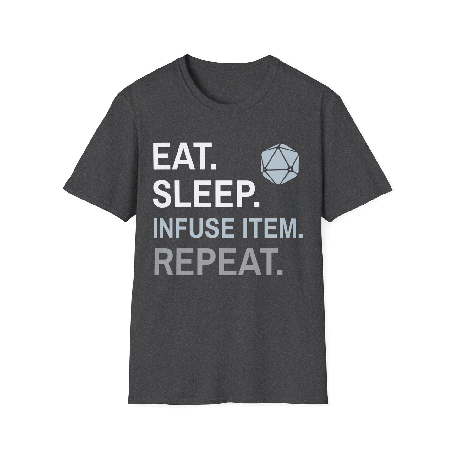 Artificer T-Shirt – 'Eat, Sleep, Infuse Item, Repeat' | D&D Class Apparel
