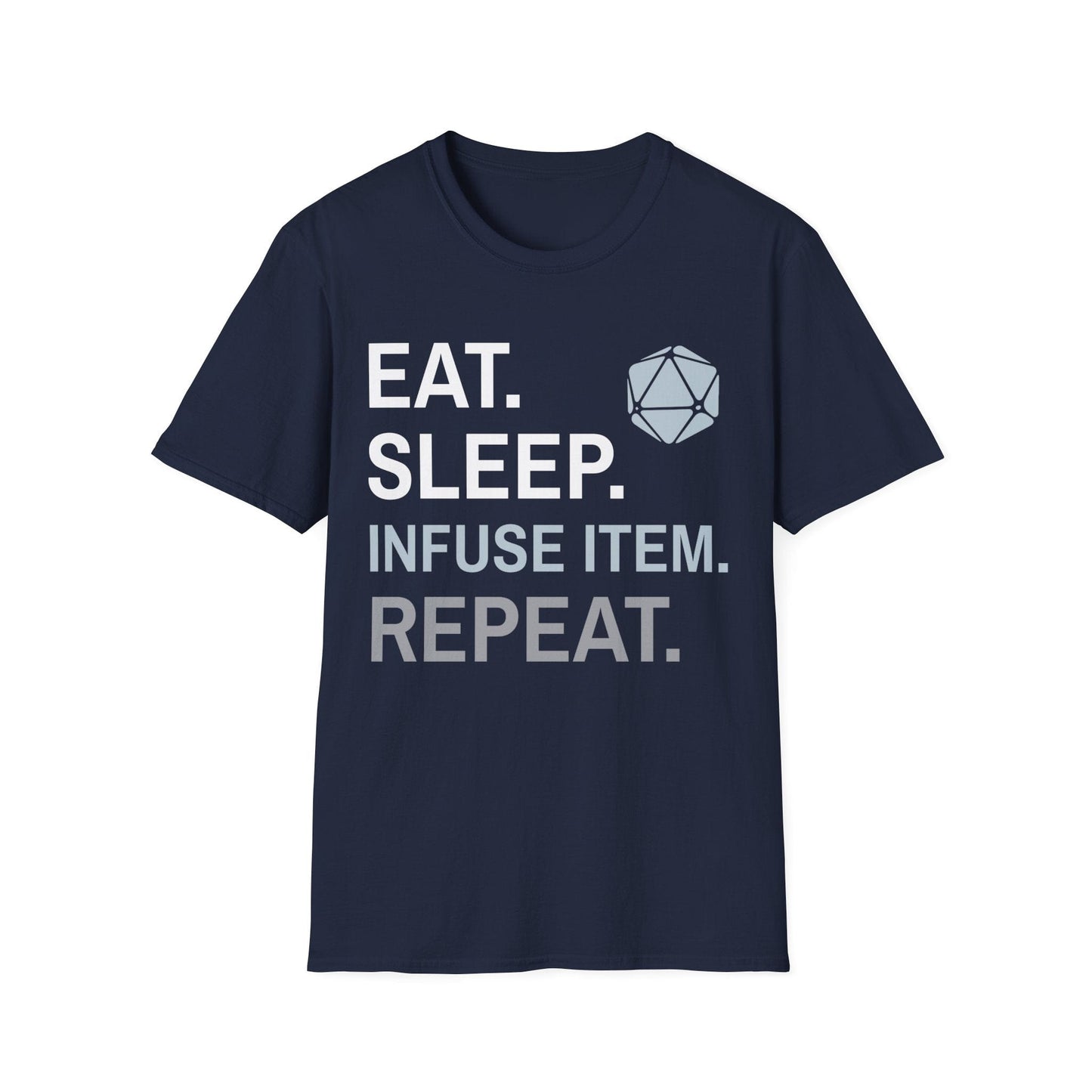 Artificer T-Shirt – 'Eat, Sleep, Infuse Item, Repeat' | D&D Class Apparel