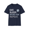 Artificer T-Shirt – 'Eat, Sleep, Infuse Item, Repeat'