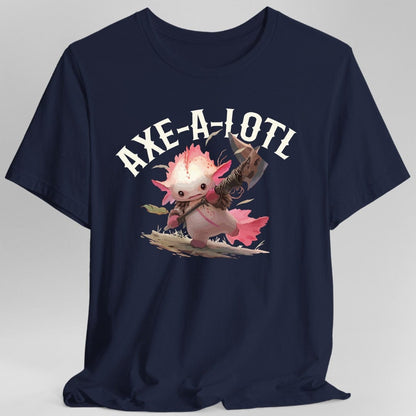 Axe-A-Lotl Funny Axolotl DnD T-Shirt
