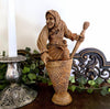 Baba Yaga, the Russian Witch Statue, Hand Painted Resin Sculpture | Slavic Folklore Crone Figurine |  Baba Yaga Art for Gothic Home Decor