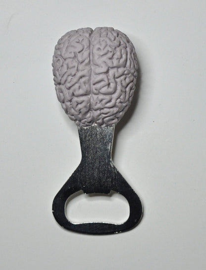 Brain Bottle Opener, Hand Painted Resin | Gothic Medical Decor, Anatomy Brain Bottle Opener |Fantasy Gothic Wine and Barware Gift