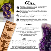 Greek Amethyst Stone Dice Set - Dice Around the World Collection