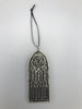 Gothic Cathedral Arch Ornament, Pewter Finish | Unique Gothic Home Decor | Resin Medieval Architecture, Gothic Ornament Holiday Decor