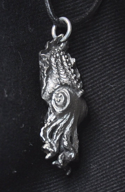 Cuttlefish Pendant | Gothic Necklace, Nautical Creature Pendant, Octopus Lovers Gift |Handmade Pendant, Lovecraft Jewelry, Animal Accessory