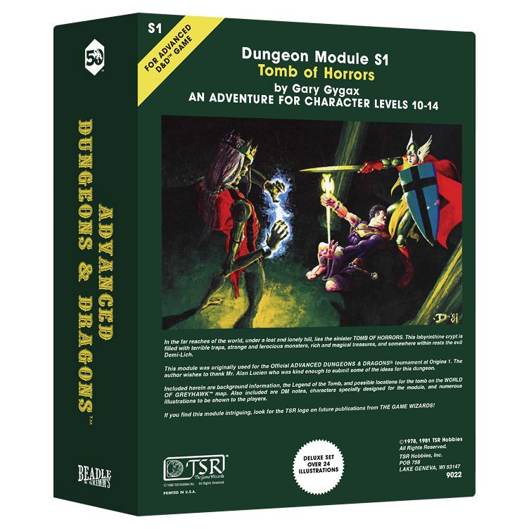 Classic Module Dice Collection: Tomb of Horrors – D&D 50th Anniversary