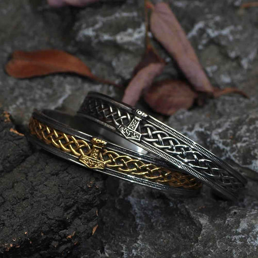 Vikings Thor's Hammer Stainless Steel Bangle Bracelet