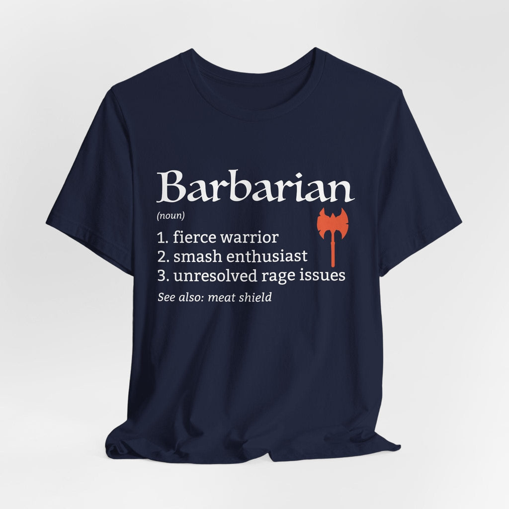 Barbarian Class Definition T-Shirt – Funny DnD Definition Tee