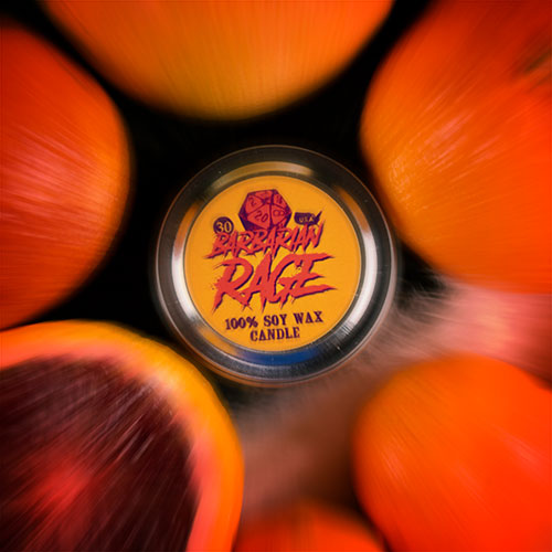 Barbarian Rage Gaming Candle