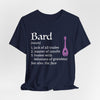 Bard Class Definition T-Shirt – Funny DnD Definition Tee
