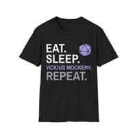 Bard T-Shirt – 'Eat, Sleep, Vicious Mockery, Repeat'