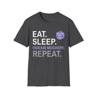 Bard T-Shirt – 'Eat, Sleep, Vicious Mockery, Repeat'