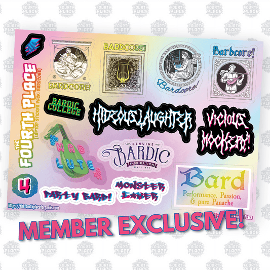 Bardcore! Stickers - Bard & Music-Themed Vinyl Sticker Sheet