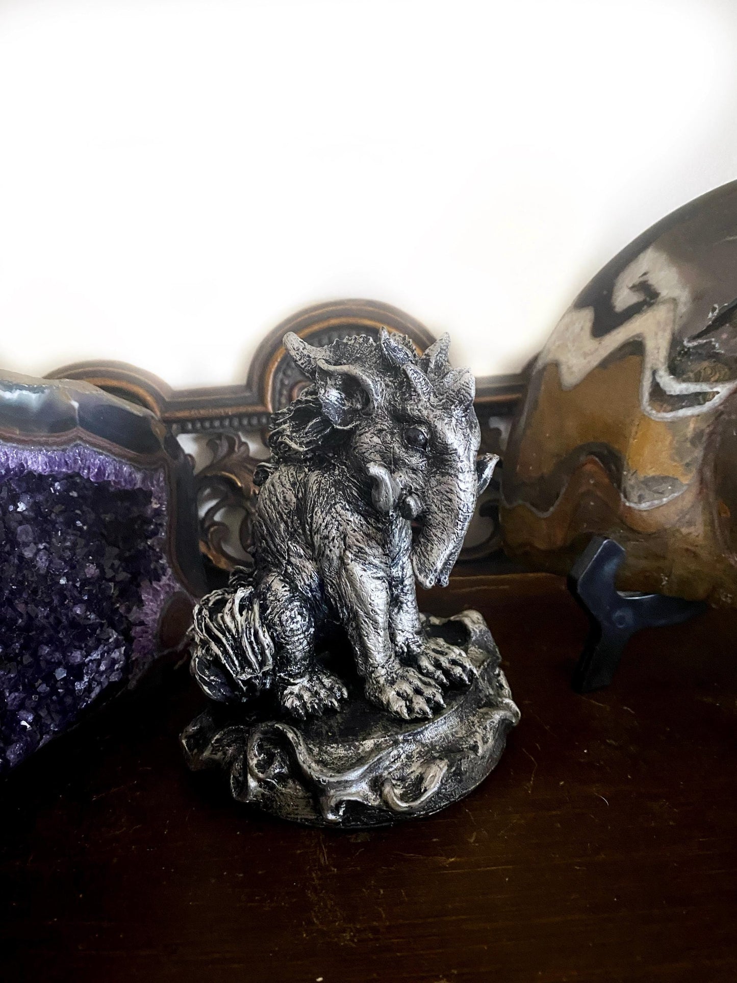 Baku Dream Guardian Statue – Hand Painted Japanese Mythology Figurine