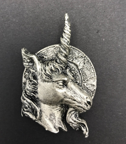 Unicorn Magnet, Hand Painted Resin Sculpture | Mythic Fantasy Decor | Legendary Unicorn Magnet for Fantasy and Gothic Decor