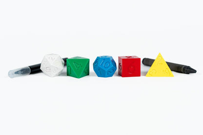 D&D 50th Anniversary Retro Vintage Holmes Replica Dice Set - Official Licensed