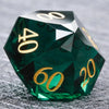 Bear Dice DND Multi-Sided Engraved Glass Gemstone Dice Set