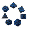 Blue and Black Decorative Dice Set