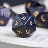 Blue Goldstone Gemstone Dice Set