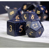 Blue Goldstone Gemstone Dice Set