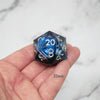 Blue Slaadi's Eye - Giant D20 Moving Eye DnD Dice | Acrylic RPG Gaming Dice