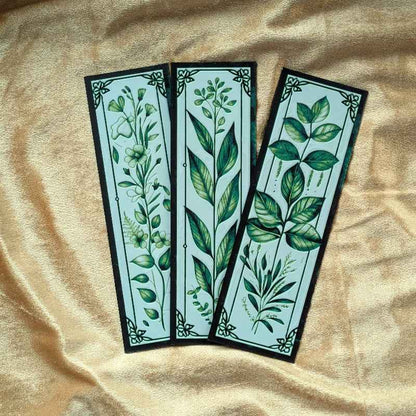 Wild Herb Botanical Bookmark 2x6 Art Nouveau