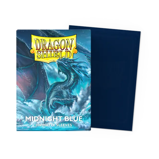 Dragon Shield: Midnight Blue Matte Card Sleeves | 100ct Standard TCG