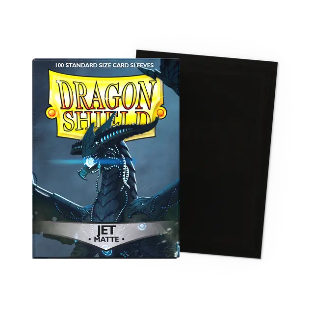 Dragon Shield: Jet Matte Card Sleeves | 100ct Standard TCG