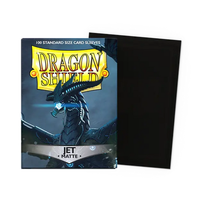 Dragon Shield: Jet Matte Card Sleeves | 100ct Standard TCG