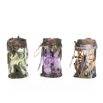Broomstick Acres Potion Jars Assortment of 3 | Halloween Decor | Katherine's Collection