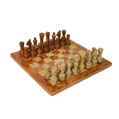 Premium Marble Chess and Checkers Bundle