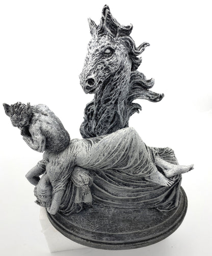 Statue of Henry Fuseli's "The Nightmare”,  Hand Painted Resin Sculpture | Victorian Gothic Figurine | Gothic Decor Dark Fantasy Gift