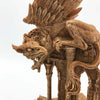 Griffin Statue, Hand Painted Resin Sculpture | Mythical Creature Figurine | Unique Legendary Guardian Spirit Figurine. Fantasy Art Decor