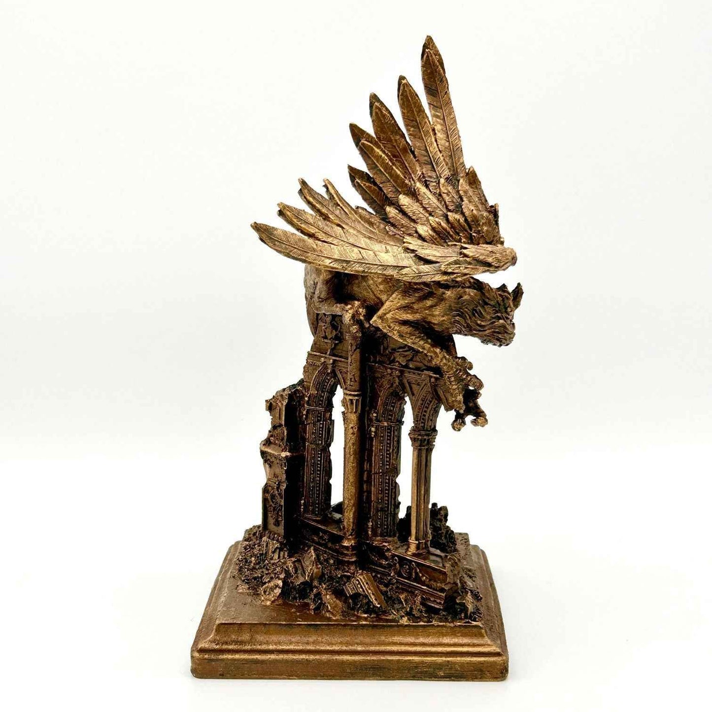 Griffin Statue, bronze finish