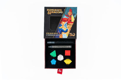 D&D 50th Anniversary Retro Vintage Holmes Replica Dice Set - Official Licensed