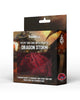 Dragon Storm Velvet Compartment Red Dragon Scales Dice Bag with Pockets