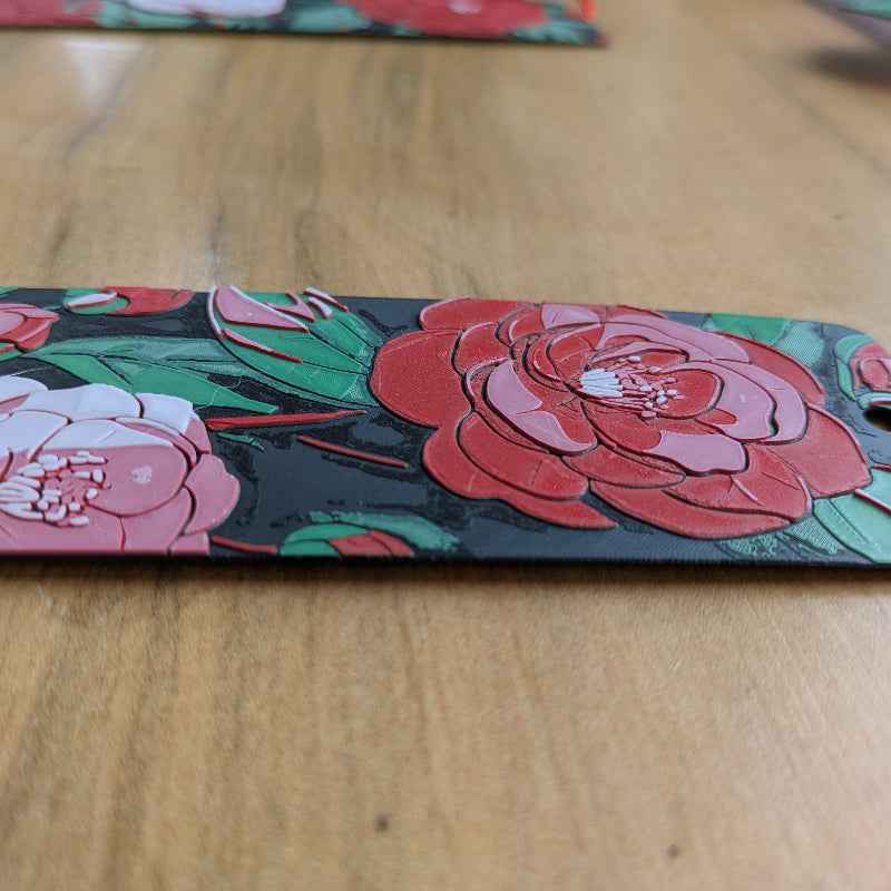 Camellia Bloom Blush Floral Bookmark