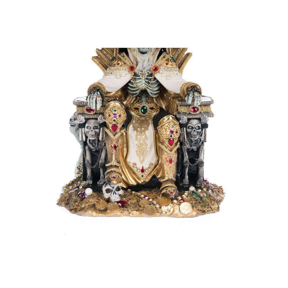 Captain Skully Swashbuckler Pirate King In Chair | Halloween Decor | Katherine's Collection