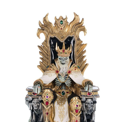 Captain Skully Swashbuckler Pirate King In Chair | Halloween Decor | Katherine's Collection