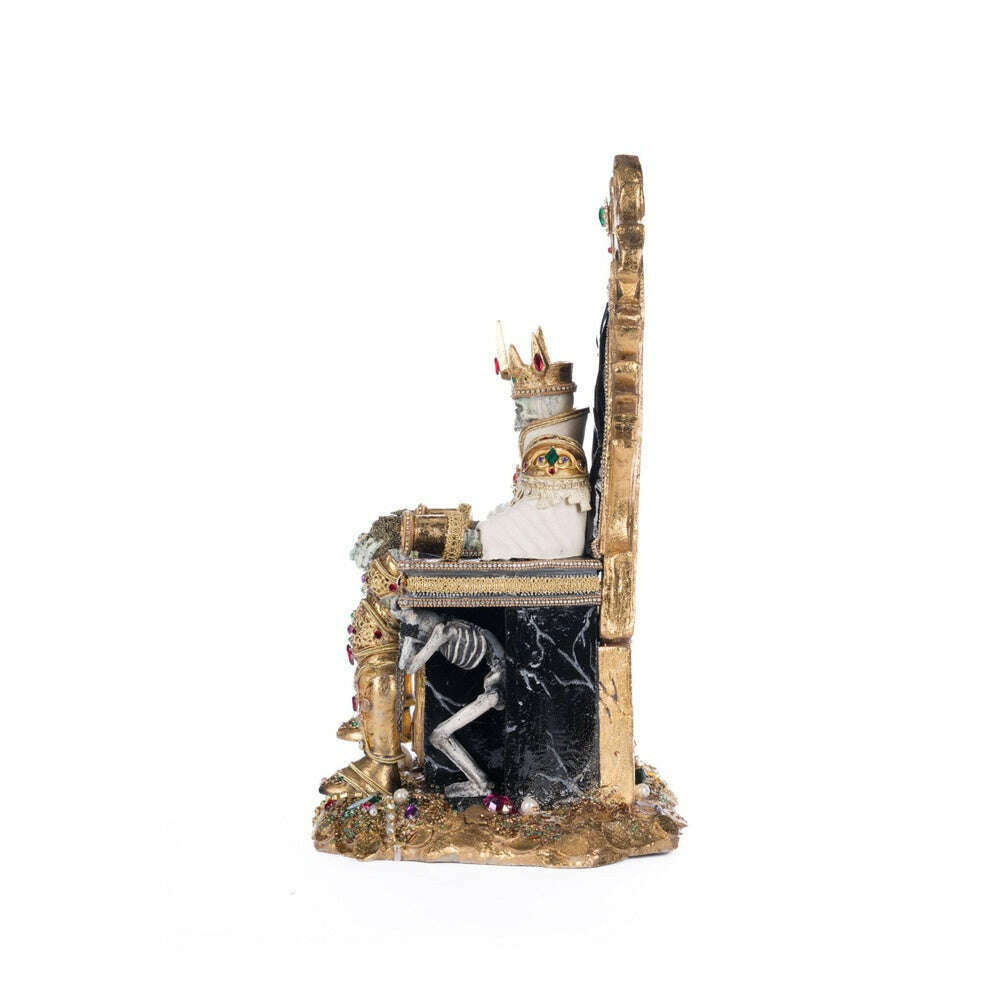 Captain Skully Swashbuckler Pirate King In Chair | Halloween Decor | Katherine's Collection