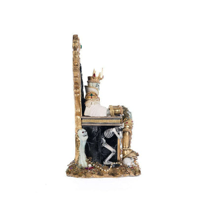 Captain Skully Swashbuckler Pirate King In Chair | Halloween Decor | Katherine's Collection