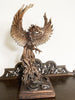 Phoenix Rising Statue, Large Version | Mythical Creature Figurine | Unique Legendary Flaming Phoenix Figurine. Fantasy Art Decor Gift
