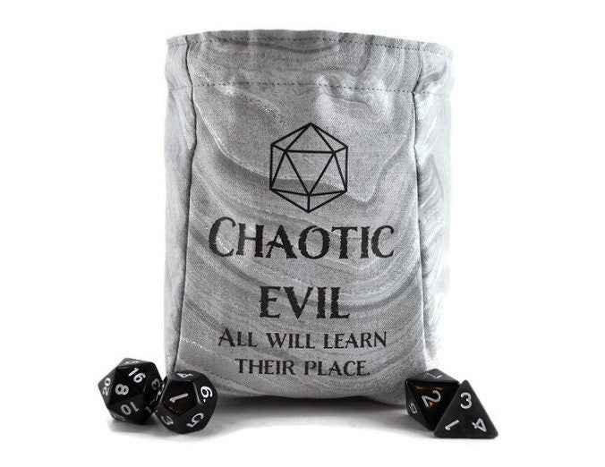 "Chaotic Evil" Dice Bag