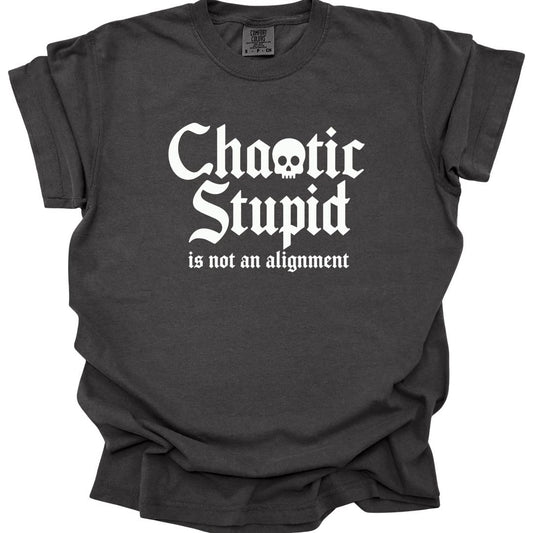 Chaotic Stupid Is Not An Alignment T-Shirt - Comfort Colors