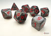 Chessex: Mini Polyhedral Dice set - Velvet - Black / Red