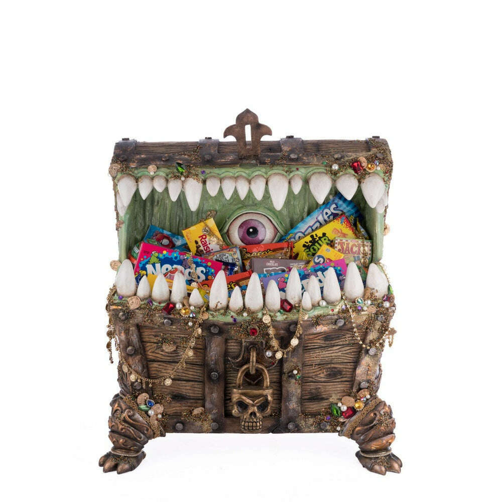 Chester The Treasure Chest Candy Container | Halloween Decor | Katherine's Collection