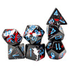 Brush Dark Side/Blue Polyhedral 7-Die Set - Bold RPG Dice