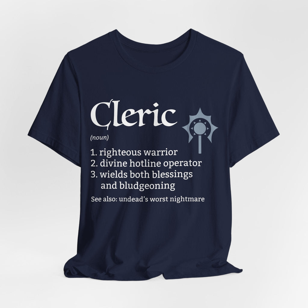 Cleric Class Definition T-Shirt – Funny DnD Definition Tee