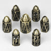 Cool DND polyhedron metal hollow pistol bullet dice set